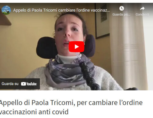 ” Io condivido” Appello di Paola Tricomi, per cambiare l’ordine vaccinazioni anti covid