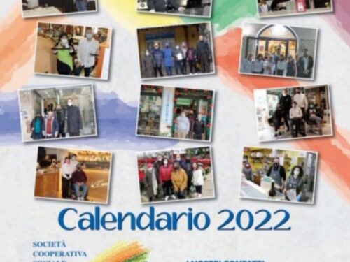 “Io condivido” “Uno sguardo sul futuro” calendario 2022 cooperativa Nuovo Orizzonte